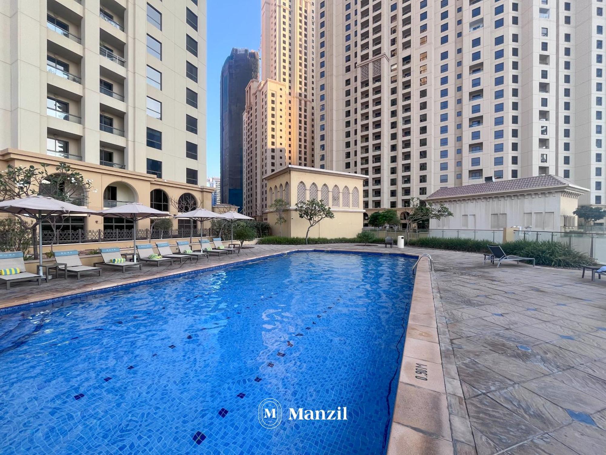 Lux 3Br W Maids Apartment In Jbr Near Top Attractions Dubai Exterior foto